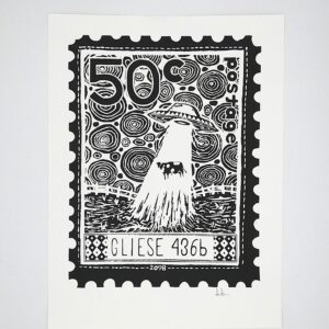 Space Stamp Print