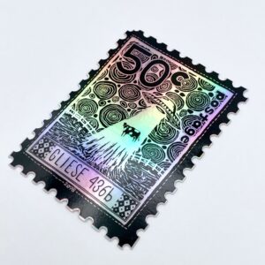 Holographic Space Stamp Sticker