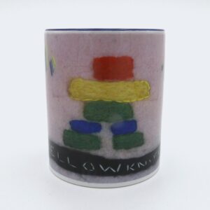 Felted Yellowknife Design Mug